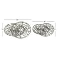 thumbnail image 3 of 11", 8"W Gray Metal Wire Chain Sculpture, by DecMode (2 Count), 3 of 8