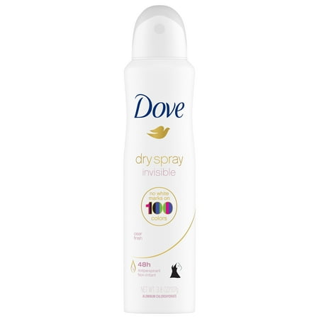 (2 pack) Dove Clear Finish Invisible Dry Spray Antiperspirant Deodorant, 3.8 oz