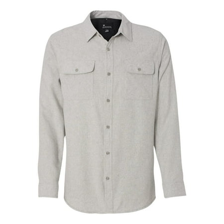 Burnside Men's Long Sleeve Solid Flannel Shirt, Style 8200