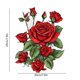 thumbnail image 3 of Pegatinas para coche con diseño de rosa romántica roja, impermeables, 7,87 x 7,87 pulgadas | Protección contra arañazos, calcomanías decorativas para coches, baños, azulejos y decoración del hogar., 3 of 5