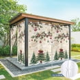 thumbnail image 6 of Outdoor Curtains for Patio Waterproof, Christmas Tree Outdoor Privacy Panels Grommet, Farmhouse Winter Ball Berry Snowflakes Blackout Outside Curtains for Porch/Cabana 54"x108", 2 Panels, 6 of 8