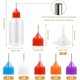 thumbnail image 3 of 30ml Tip Glue Bottle, Tip Applicator Bottle with 2 Funnel,Multicolor, 3 of 5