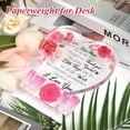 thumbnail image 4 of Mom Birthday Gifts from Daughter Son Delicate Carnation Acrylic Heart Plaque Mom Present 5.9 x 5.9 inch Thanksgiving Christmas Valentines Mothers Day Birthday Gifts for Mom, 4 of 6