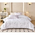 thumbnail image 5 of Koniroom 2PCS Lavender Purple Floral Comforter Set Queen Size, Kids Teen Girls Watercolor Botanical Bedding Sets with Cute Flowers for Children, 5 of 8