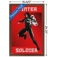 thumbnail image 3 of Marvel Shape of a Hero - Winter Soldier Wall Poster, 14.725" x 22.375", Framed, 3 of 3