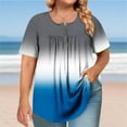 thumbnail image 2 of Jamicy Plus Womens Tshirts Graphic Gift for Women Plus-Size Tops for Women Summer Henley Shirts Flowy Tunics Tee, 2 of 6