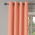 thumbnail image 3 of Ambesonne Peach Grommet Curtain, Ornate Spring Flower, 50" x 54", Peach, 3 of 6