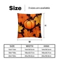 thumbnail image 5 of Maple Ieaf Pumpkin Velvet Throw Pillow Covers Set of 2 with Unique Patterns in Sizes 16x16, 18x18, and 20x20 Inches for Chair Pillow, 5 of 6