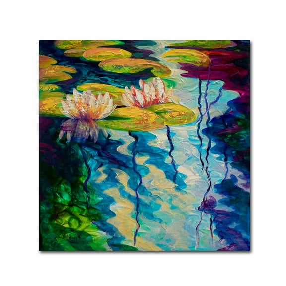 Trademark Fine Art 'Lily Pond I' Canvas Art by Marion Rose