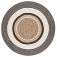 thumbnail image 2 of Safavieh Natural Fiber Jessika Bordered Area Rug, Brown/Ivory, 5' x 5' Round, 2 of 7