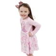 thumbnail image 4 of Vestido Barbie de manga corta con unicornio para patinadora rosa para niñas 4, 4 of 7