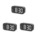 thumbnail image 4 of Reloj despertador digital Methold Relojes electrónicos de alta definición 12/24H Alarmas duales Negro, 4 of 6