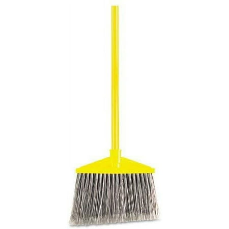 

Rubbermaid Commercial Brute Angled Large Broom Poly Bristles 46-7/8 Metal Handle Yellow/Gray - Includes one each.