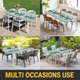 thumbnail image 5 of Easter Table Cloths for 6 Foot Rectangle Tables, Green Truck Rabbit Duck Butterfly Floral Wooden Patio Waterproof Elastic Fitted Tablecloths, Washable Rectangular Table Cover for Camping, 5 of 8