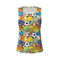 thumbnail image 4 of Lsque Various Balls Printed Workout Tank Tops for Women, Athletic Sports Tank Tops, Compression Sleeveless Dry Fit Shirts,Sleeveless Yoga Shirt-Medium, 4 of 9