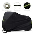 thumbnail image 6 of Htovila Bicycle Cover, Bike Rain Cover Waterproof Dust Rain Protection Heavy Duty with reflective stripe Black 200 x 110 x 70 cm, 6 of 6