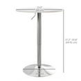 thumbnail image 3 of HOMCOM Adjustable Round Bar Table for 2, High Pub Table with Swivel Top, 3 of 10