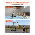 thumbnail image 2 of KFFKFF Support de Basketball Portable, Panier de Basketball et But à Hauteur Réglable de 10 Pi, Panier de Basketball Portable avec Panneau Arrière en PC de 54 Pouces et Roues, 2 of 9