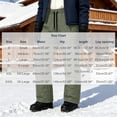 thumbnail image 4 of AHTJRT Womens Snow Pants Packable Winter Waterproof Windproof Outdoor Ultralight Warm Down Ski Pants Trousers Elastic Waist Going Out Play Trousers, 4 of 9