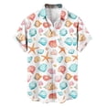 thumbnail image 4 of Workout Shirts for Men Big and Tall,Summer Beach Casual Hawaiian Shirt Graphic Print Short Sleeve Button Shirt Tropical Summer Gifts, 4 of 6