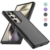 Galaxy S24 5G Case, 2 in 1 Phone Case for Samsung Galaxy S24 6.2" ,Takfox Shockproof Protection Heavy Duty Armor Hard Plastic & Rubber Rugged Bumper Cover,Black