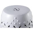 thumbnail image 5 of Sigtua 17 in. Garden Stool, Side Table Indoor Ceramic, Outdoor Stool, Patio Decor, White, 5 of 6