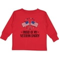 thumbnail image 3 of Inktastic Military Veteran Daddy Proud Son Daughter Boys or Girls Long Sleeve Toddler T-Shirt, 3 of 5