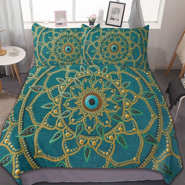 HAHDAXIA Pattern Bedding Solid Comforter Set for All Seasons 3 Pieces(1 Comforter+2 Pillowcases) Soft Microfiber Bedding Set Full(79"x90")