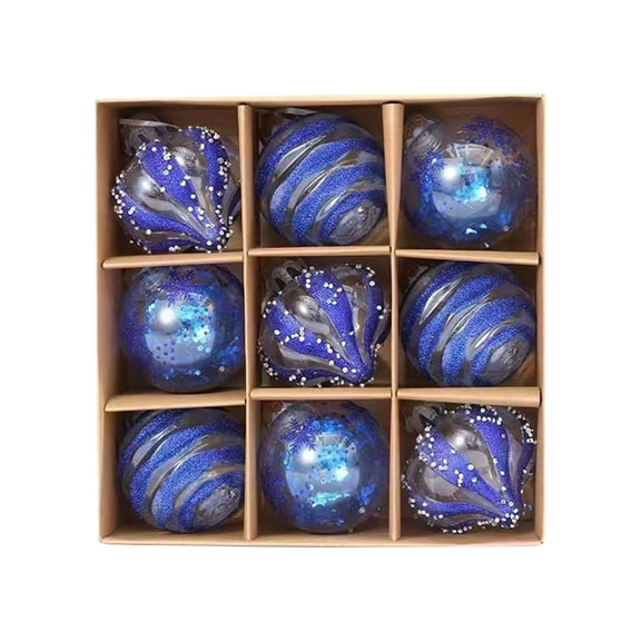 Christmas Tree Decorations Ornament Set Shatterproof Ornaments Hanging Decor For Party Tree Decoration