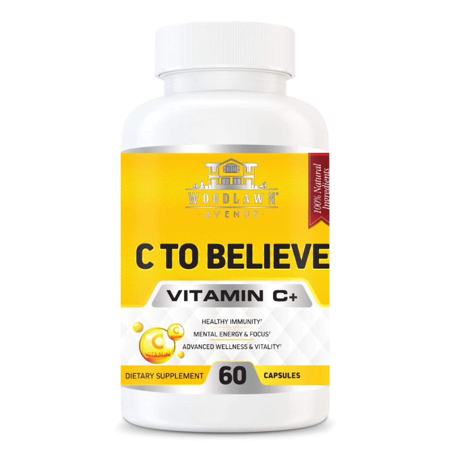Woodlawn Avenue Vitamin C 2500mg with Zincs & Citrus Bioflavonoids