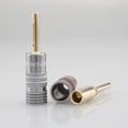 thumbnail image 4 of Conector de enchufe tipo banana de 4mm chapado en oro de 24 , cables de , adaptador de fijación de tornillo, conectores de Sunnimix Enchufe de plátano, 4 of 7