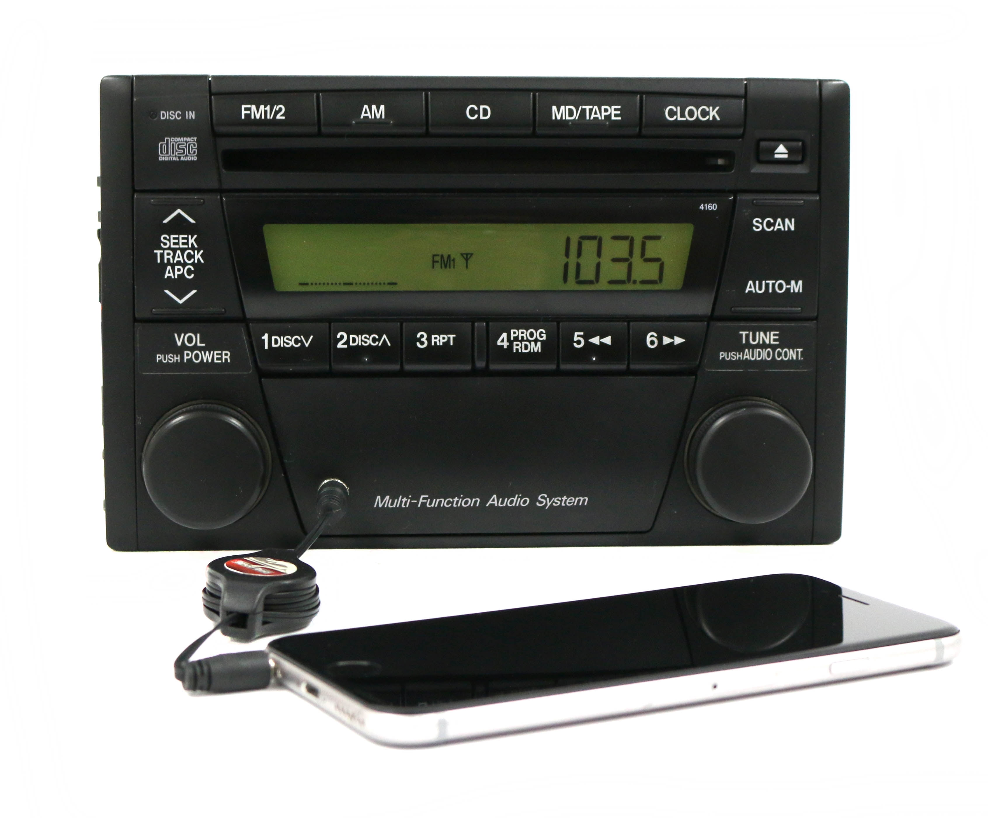 20012003 Mazda Protege AM FM Radio Single Disc CD Player w Aux BL8G 66