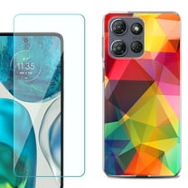 For Motorola Moto G 5G 2025 Phone Case Cover with Tempered Glass Screen Protector, by OneToughShield - Polygon