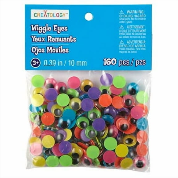 12 Packs: 160 ct. (1,920 total) Neon Wiggle Eyes by Creatology™
