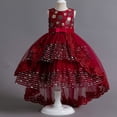 thumbnail image 1 of Especial para niñas vestido bordado cuentas lentejuelas flor cola falda, 1 of 6