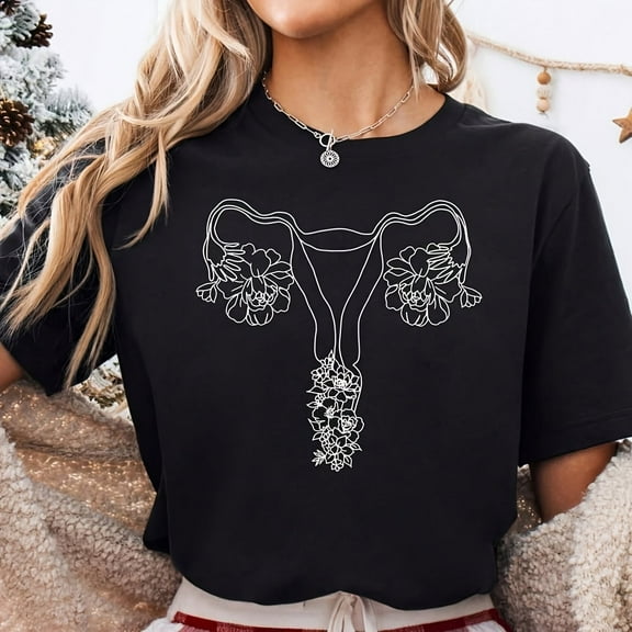 Floral Uterus T-S1Hirt, S1Hirt, Pro-Choice Wo Power , Reproduct Righ, Gift For Her, Gift, Gynlogist89