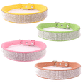 thumbnail image 1 of Collar de perro de 4 piezas con lazo ajustable con cristales de imitación para perros y gatos, 1 of 5