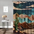 thumbnail image 2 of Orinice Cactus Mountains Pop Surrealism Bathroom Decor Set with Hooks 100% Polyester Shower Curtain for Home Bathroom Decoration 36x72, 2 of 7