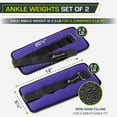 thumbnail image 4 of ProsourceFit Ankle Weights Set of 2 with Adjustable Comfort Fit, 4 of 5
