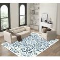 thumbnail image 3 of Artnice Blue Area Rugs for Living Room 8x10, Machine Washable Rugs Non Slip, Boho Vintage Indoor Carpet Mats for Home Decor, 3 of 6