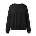thumbnail image 4 of CONFREE Oversized Sweatshirts For Women Long Sleeve Ladys Sport Sweatshirt Solid Color Soft Spring Fall Clothes Shirts, 4 of 4