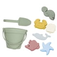 thumbnail image 2 of Juguetes de playa para niños, juguetes de arena de silicona, regalo de cumpleaños para niños y niñas, Verde, 2 of 9
