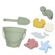 thumbnail image 2 of Juguetes de arena de silicona para niños, juguetes de playa portátiles, regalo divertido, juego de cubo de playa para actividades de verano, fiesta de cumpleaños Verde, 2 of 8