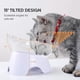 thumbnail image 4 of Cat bowl, leakproof tilted cat food bowl, beard fatigue elevated cat bowl, cat bowl can hold about 1 cup of pet food, 4 of 4