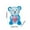 Blue, variant on Mecorevxz Valentines Day Cute Mini Heart Bear Figurine for Day Transparent Resin Office Study Display Decoration(Yellow)