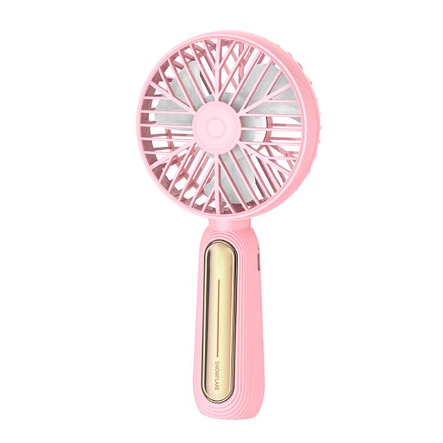 Inteprter Ventilador de mano Dispositivo de enfriamiento personal portátil Enfriador de oficina Blanco Electrodomésticos Rosado Inteprter HA063617-02B