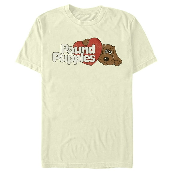 Men's Pound Puppies Classic Logo Graphic Tee Beige Small