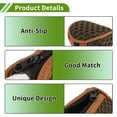 thumbnail image 6 of Unique Bargains 1Pc Universal Car SUV Truck Manual Gear Shift Knob Cover Dark Brown Brown Fabric, 6 of 7