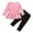 Pink, variant on Futezty Toddler Boys Girls Clothes Fall Winter Outfit Sets, Baby Boy Girl Ruffle Sleeve Round Neck Cute Elastic Waist 6M 1T 2T 3T 4T 5T 3PCS Everyday