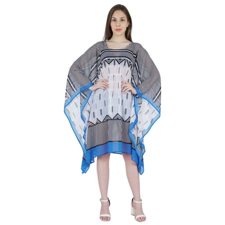 Moomaya Summer Bikini Cover Up Kaftan For Womens Sexy Sheer Swimwear Caftan Beach Dress